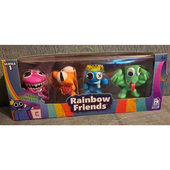 Roblox RAINBOW FRIENDS Mini Figure 4 Pack Purple Orange Green Blue 2023 NEW - Picture 2 of 3